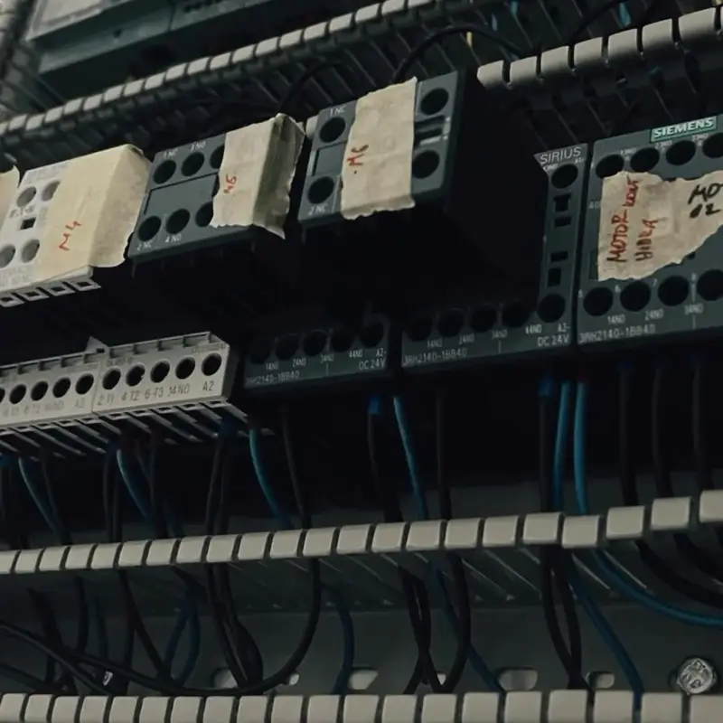 Ožičeni moduli automatike i redne stezaljke u elektro ormaru
